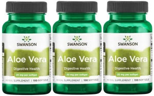 3 x Aloe Vera (5000mg) 100 sgels, Swanson