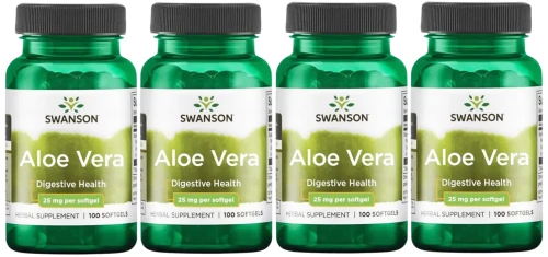 4 x Aloe Vera (5000mg) 100 sgels, Swanson.webp