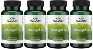 4 x Astragalus 470mg 100 kaps, Swanson