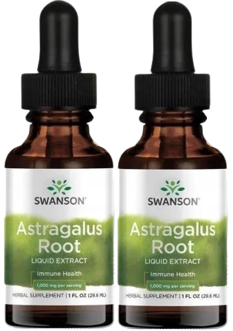 2 x Astragalus Root Liquid Extract 29,6ml, Swanson.webp