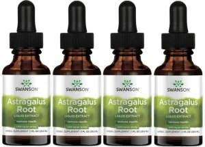 4 x Swanson Astragalus Root Liquid Extract 29,6ml - Odporność Serce Układ Krążenia