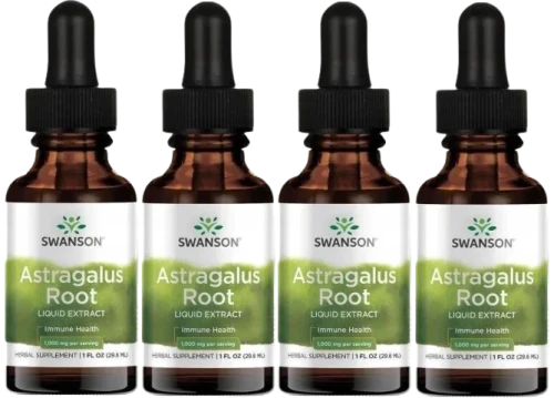 4 x Astragalus Root Liquid Extract 29,6ml, Swanson.webp