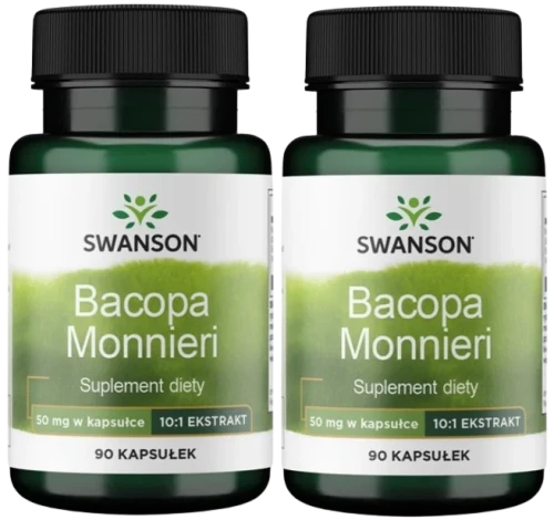 2 x Bacopa Monnieri extract 90 kaps, Swanson.webp