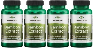 4 x Bamboo ekstrakt 60kaps, Swanson