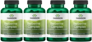4 x Berberine Complex 90 kaps, Swanson