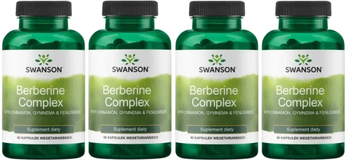 4 x Berberine Complex 90 kaps, Swanson.webp