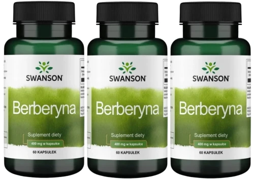 3 x Berberyna 400mg 60kaps, Swanson.webp