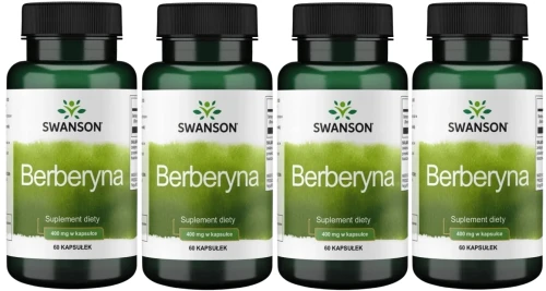 4 x Berberyna 400mg 60kaps, Swanson.webp