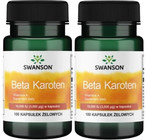 2 x Beta Karoten 10.000IU 100 kaps. Swanson.webp