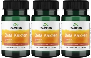 3 x Beta Karoten 10.000IU 100 kaps. Swanson