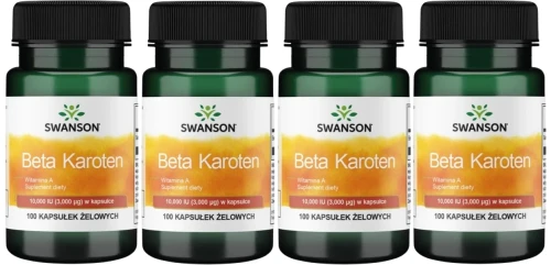 4 x Beta Karoten 10.000IU 100 kaps. Swanson.webp