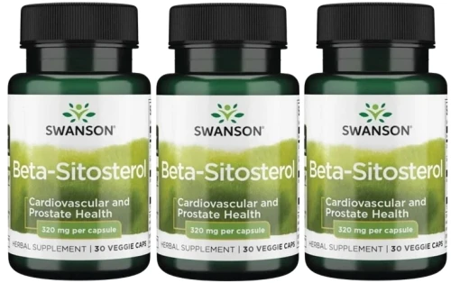 3 x Beta-Sitosterol 320mg 30vkaps, Swanson.webp
