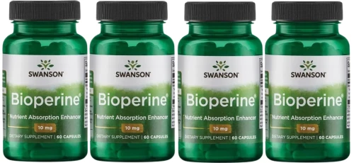 4 x Bioperine 10mg 60 kaps, Swanson.webp