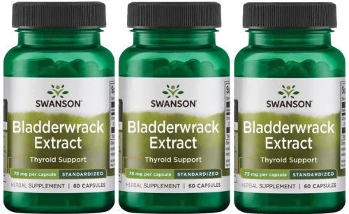 3 x Bladderwrack Extract - Morszczyn pęcherzyk 60 kaps, Swanson.webp