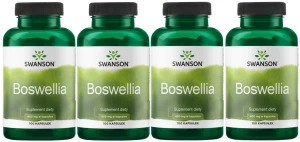 4 x Boswellia 400mg 100 kaps, Swanson