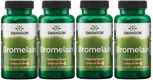 4 x Bromelain - Bromelina maksymalna moc 60kaps, Swanson.webp