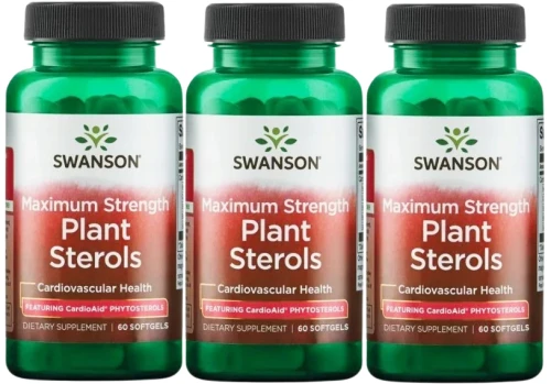 3 x Plant Sterols 60 kapsułek, Swanson.webp