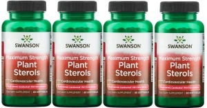 4 x Plant Sterols 60 kapsułek, Swanson