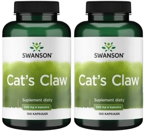 2 x Cat's Claw 500mg 100kaps, Swanson.webp