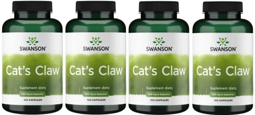 4 x Cat's Claw 500mg 100kaps, Swanson.webp