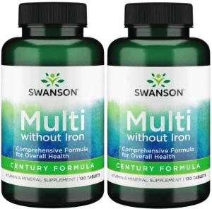 2 x Multi without Iron Century Formula bez żelaza 130 tab, Swanson