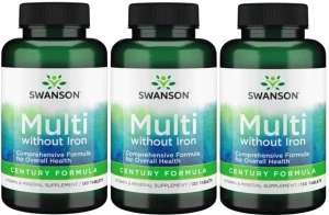 3 x Multi without Iron Century Formula bez żelaza 130 tab, Swanson