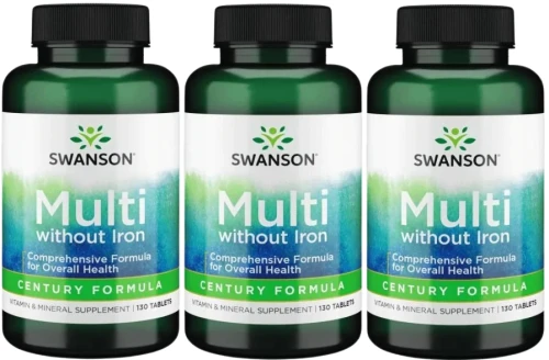 3 x Multi without Iron Century Formula bez żelaza 130 tab, Swanson.webp