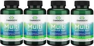 4 x Multi without Iron Century Formula bez żelaza 130 tab, Swanson