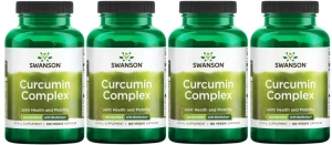 4 x Curcumin complex 350mg 120caps, Swanson