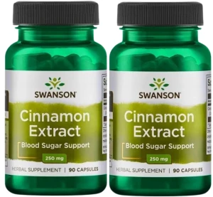 2 x Cynamon extrakt 90kaps, Swanson