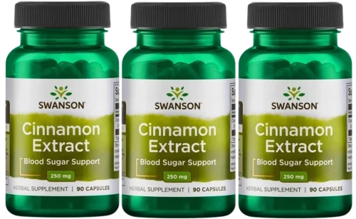 3 x Cynamon extrakt 90kaps, Swanson.webp