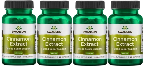 4 x Cynamon extrakt 90kaps, Swanson.webp