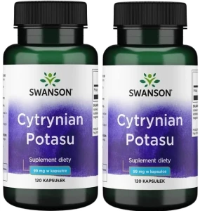 2 x Cytrynian Potasu 120kaps, Swanson