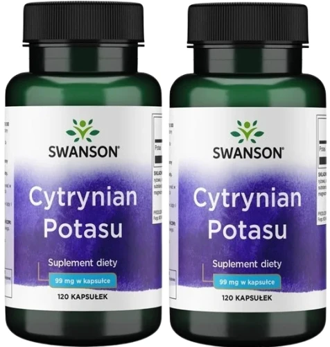 2 x Cytrynian Potasu 120kaps, Swanson.webp
