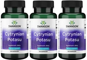 3 x Cytrynian Potasu 120kaps, Swanson