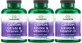 3 x Calcium Citrate &amp; Vitamin D - Cytrynian wapnia &amp; Witamina D-3 250tabl, Swanson.webp