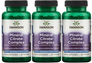 3 x Mineral Citrate Complex - Cytryniany - Multi Mineral Citrate Complex, Swanson