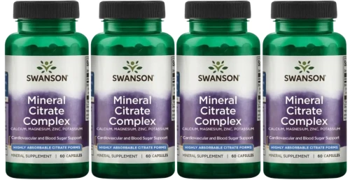 4 x Mineral Citrate Complex - Cytryniany - Multi Mineral Citrate Complex, Swanson.webp