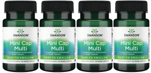 4 x Mini Cap Multi - Daily Multi-Vitamin 30kaps, Swanson
