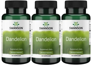 3 x Dandelion 515mg 60 kaps, Swanson