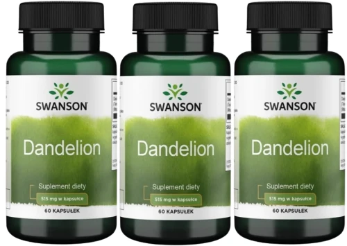 3 x Dandelion 515mg 60 kaps, Swanson.webp