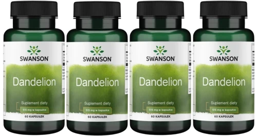 4 x Dandelion 515mg 60 kaps, Swanson.webp
