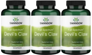 3 x Devil's claw 500mg 100kaps, Swanson