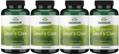 4 x Devil's claw 500mg 100kaps, Swanson.webp