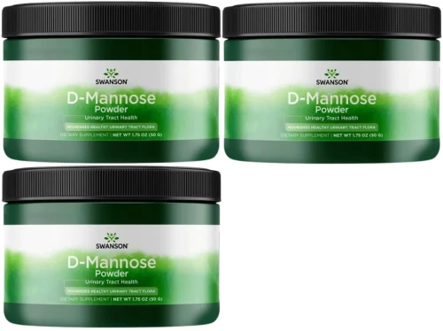 3 x D-Mannose Powder - D-mannoza proszek 50g, Swanson.webp