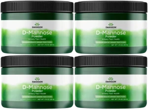 4 x D-Mannose Powder - D-mannoza proszek 50g, Swanson