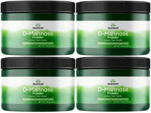 4 x D-Mannose Powder - D-mannoza proszek 50g, Swanson.webp
