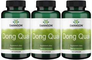3 x FS Dong Quai 530mg 100kaps, Swanson