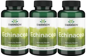 3 x Echinacea 400mg 100kaps, Swanson