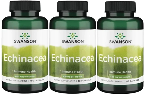 3 x Echinacea 400mg 100kaps, Swanson.webp